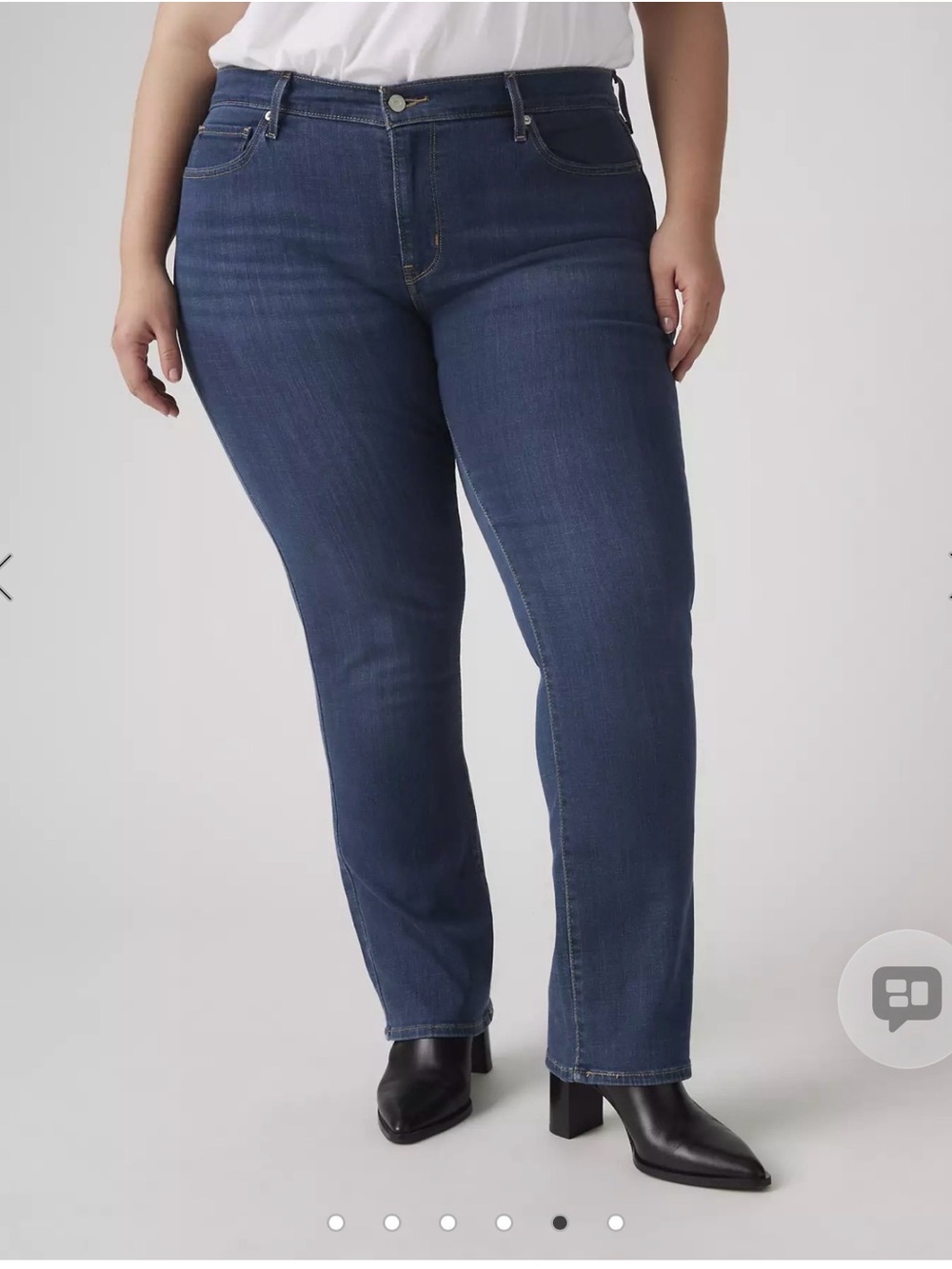 Levi's Straight-Leg Jeans in Dark Blue Wash